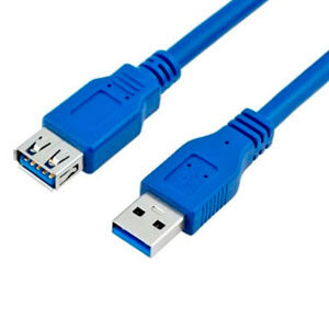 EXTENSION USB AZUL CON FILTRO